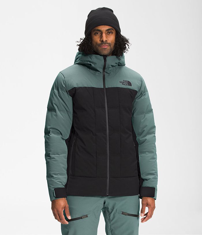 The North Face Mens Puffer Jacket Bellion 627WMPSVF - Green/Black